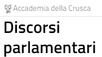 Discorsi parlamentari