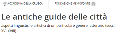 Le antiche guide delle città 